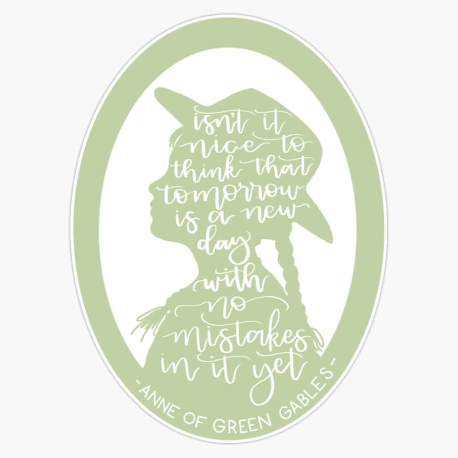 Anne of Green Gables Quote Bumper Sticker Vinyl Decal 5 inches | Amazon (US)