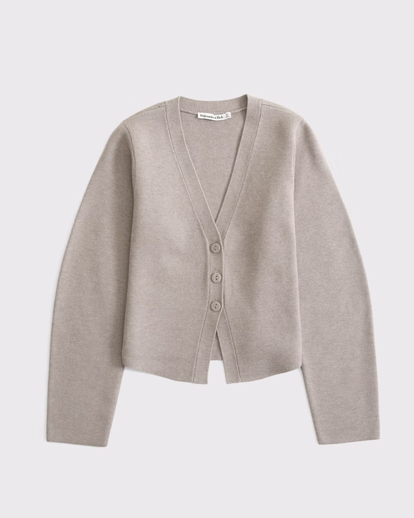Women's LuxeLoft Rounded Sleeve Cardigan | Women's Tops | Abercrombie.com | Abercrombie & Fitch (US)