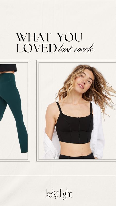 What you loved last week🤍 obsessed with this workout top! It’s so flattering! I wear a large #aerie #workout 

#LTKmidsize #LTKstyletip #LTKsalealert