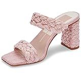 Dolce Vita Women's PAILY Heeled Sandal, Pink Raffia, 9 | Amazon (US)