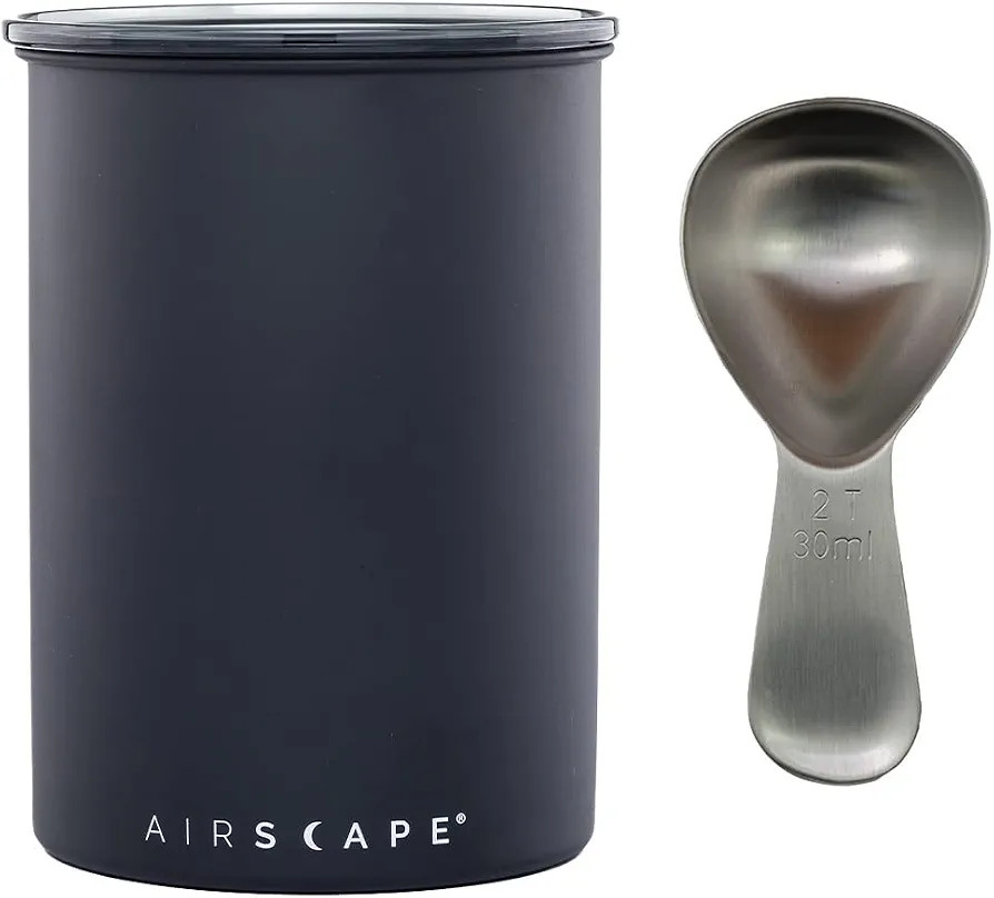Airscape Stainless Steel Coffee Canister & Scoop Bundle - Food Storage Container - Patented Airti... | Amazon (US)