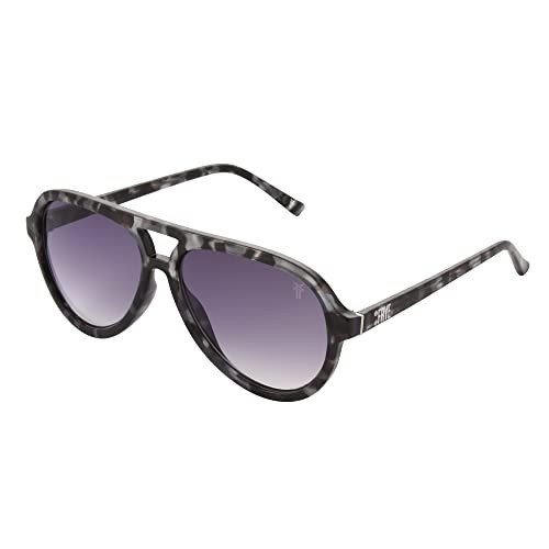 Frye Women's Blaire Aviator Sunglasses, Grey, 58 mm | Amazon (US)