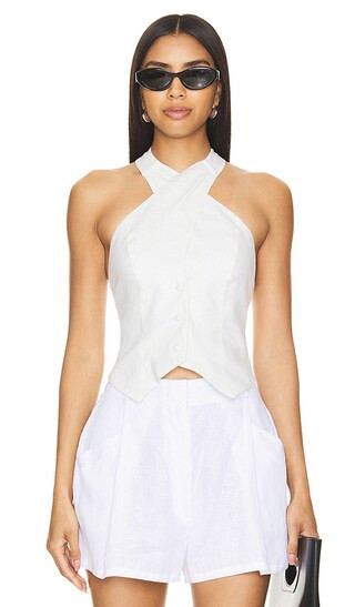 Aida Top in White | Revolve Clothing (Global)