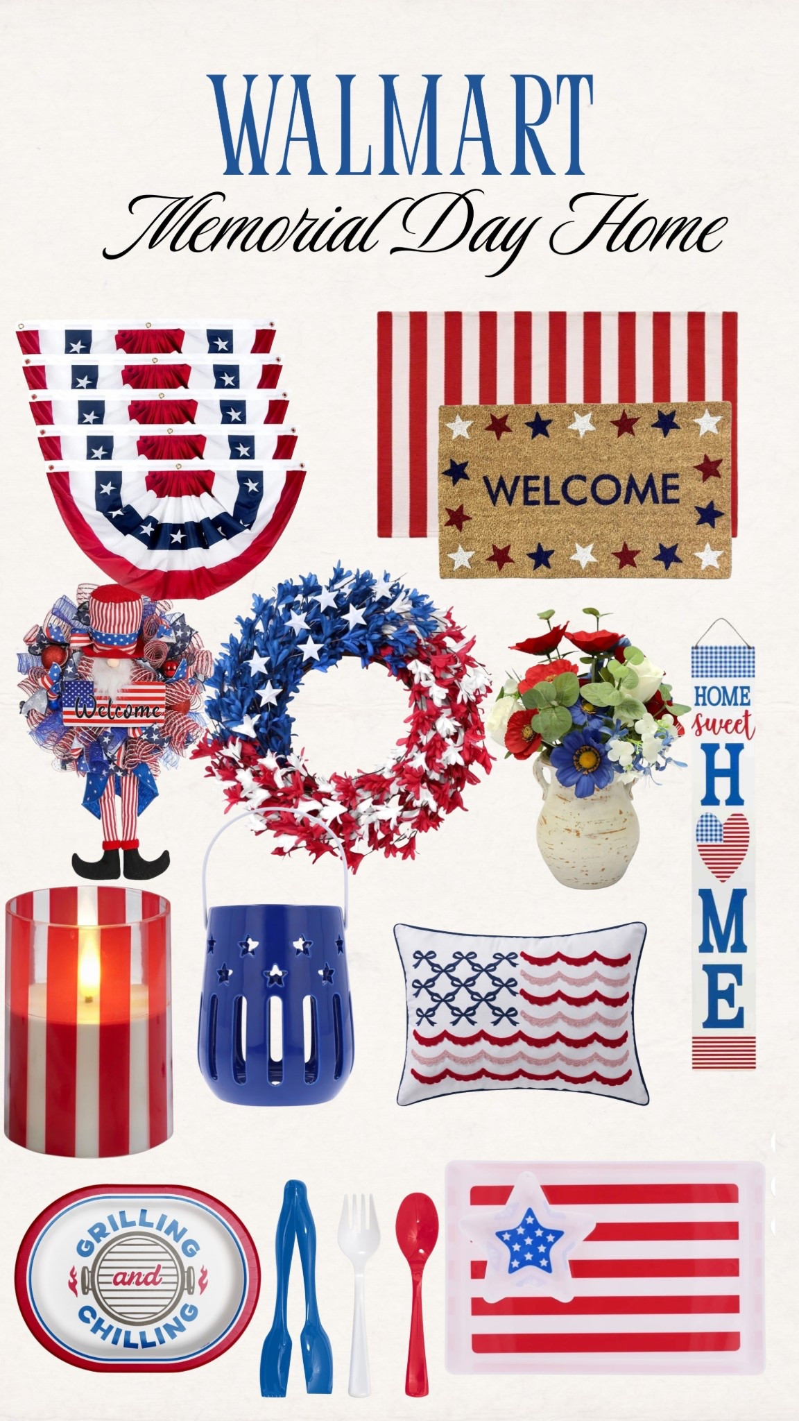 USA 🇺🇸 with Memorial Day and Fourth of July coming up these new arrivals from @walmart are so cute!! 

#LTKdayinmylife #LTKSeasonal #LTKHome