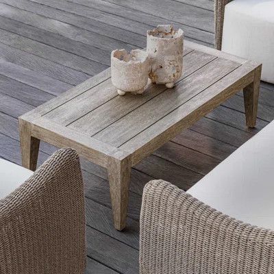 Uttermost Kirkham Indoor-Outdoor Wood Coffee Table | Wayfair North America