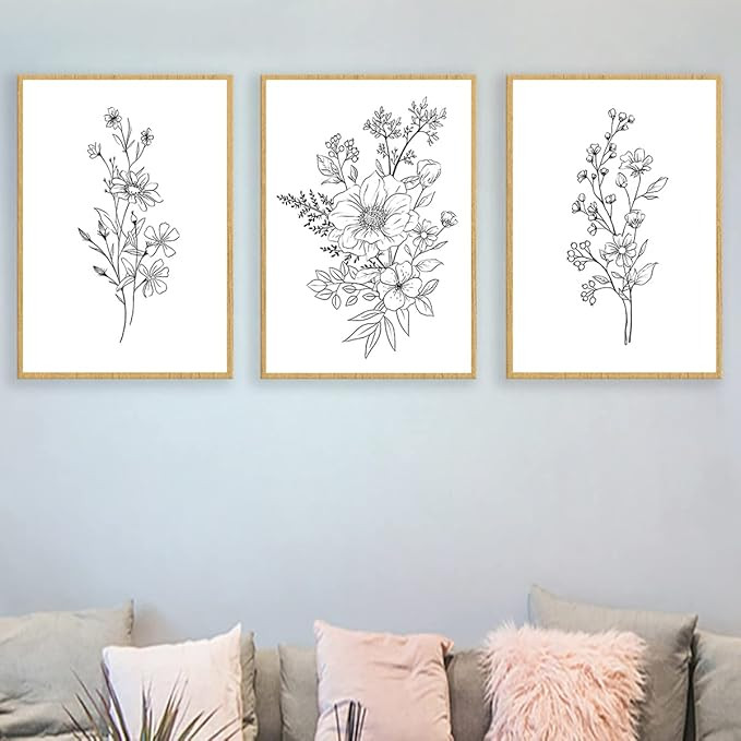 Set of 3, Canvas art Print Quote, Bedroom Print Set, Minimalist Wall Art Bedroom Poster for Home ... | Amazon (US)