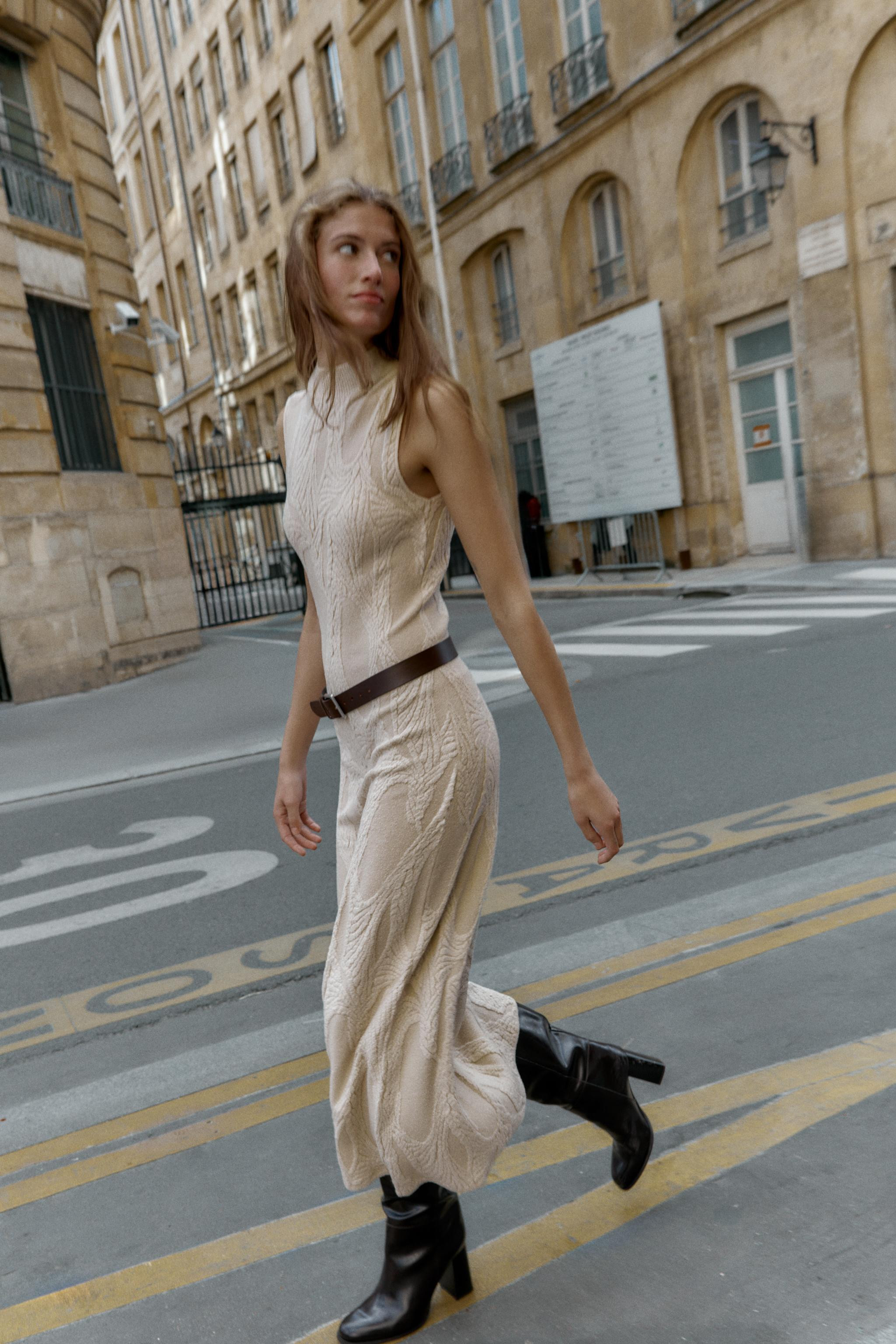 LONG JACQUARD DRESS | Zara US