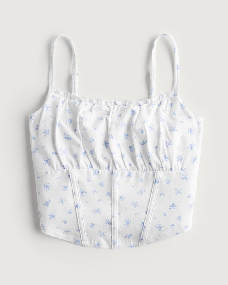 Ruched Bust Corset Top | Hollister (US)