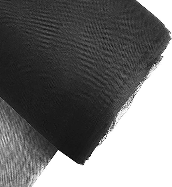 Craft And Party, 54" by 40 Yards (120 ft) Fabric Tulle Bolt for Wedding and Decoration (Black) | Amazon (US)