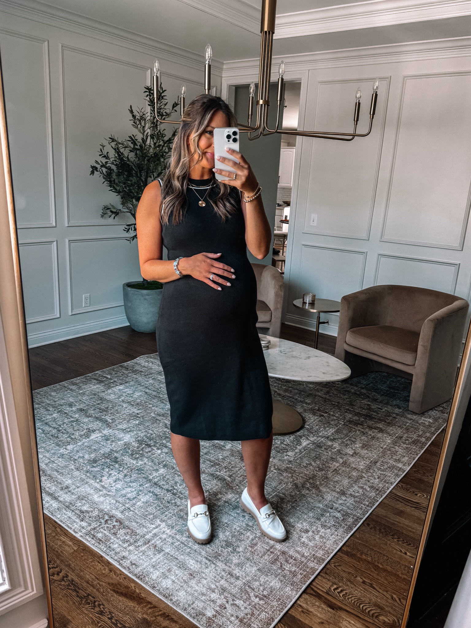 Lightweight knit sweater dress from Walmart that is not maternity but Bumpfriendly perfect workwear! 

I sized up to a medium at 38 weeks pregnant 



#LTKWorkwear #LTKBacktoSchool #LTKBump
