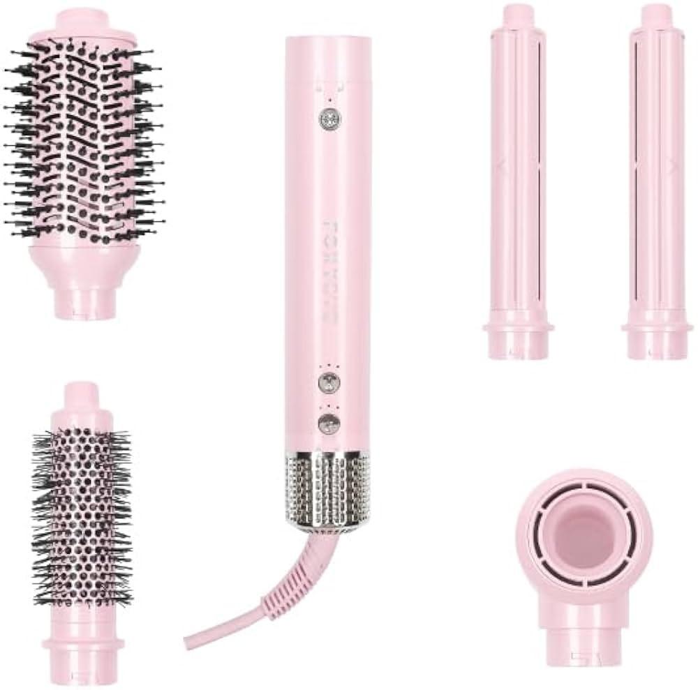 FoxyBae Super Styler Pro Interchangeable Hair Styler Wand Curling Iron Set - w/Drying Cylinder, C... | Amazon (US)