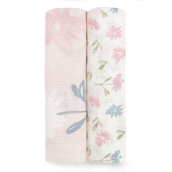 aden by aden + anais Silky Soft Swaddle Blankets - 2pk | Target