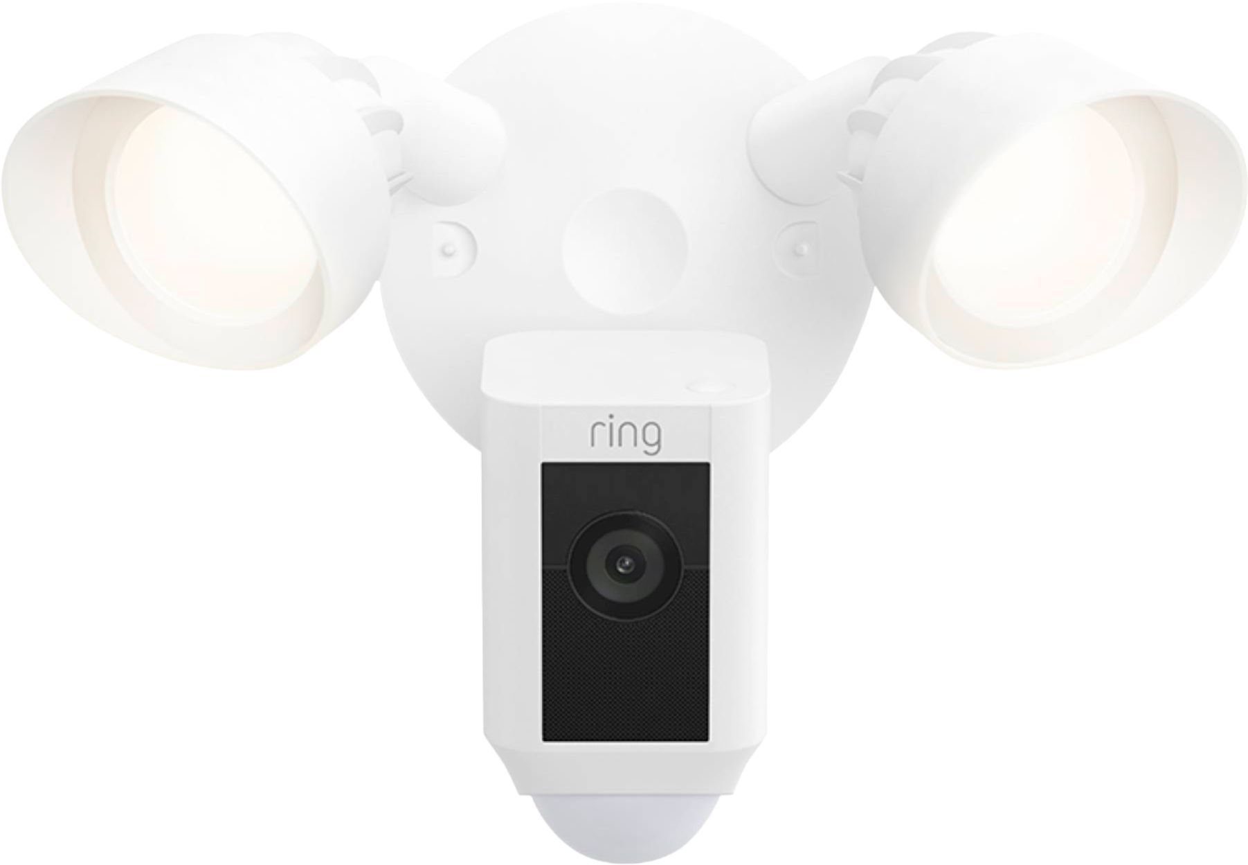 Ring Floodlight Cam Plus Outdoor Wired 1080p Surveillance Camera White B08F6GPQQ7 - Best Buy | Best Buy U.S.
