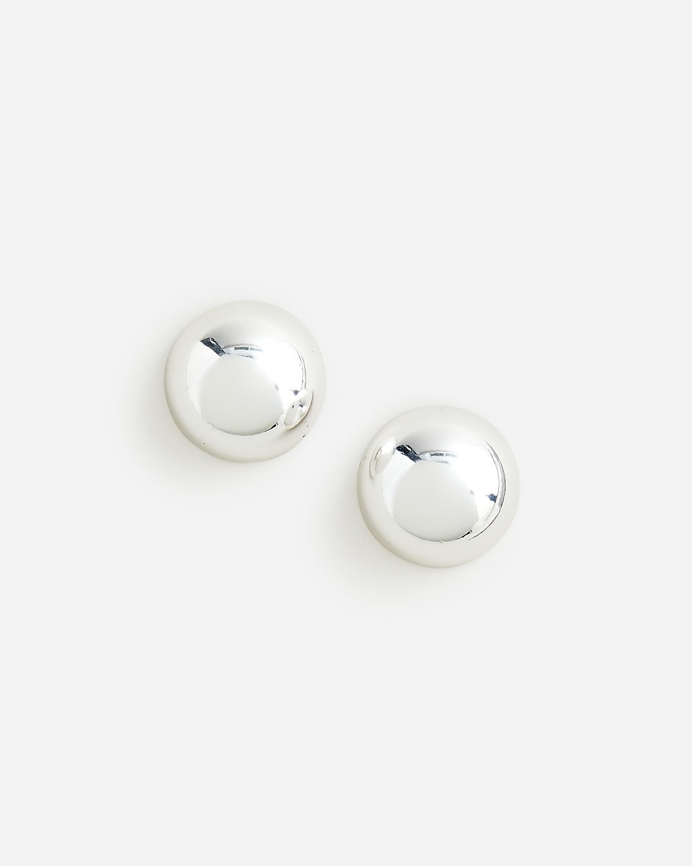 Oversized metallic-ball stud earrings | J. Crew US