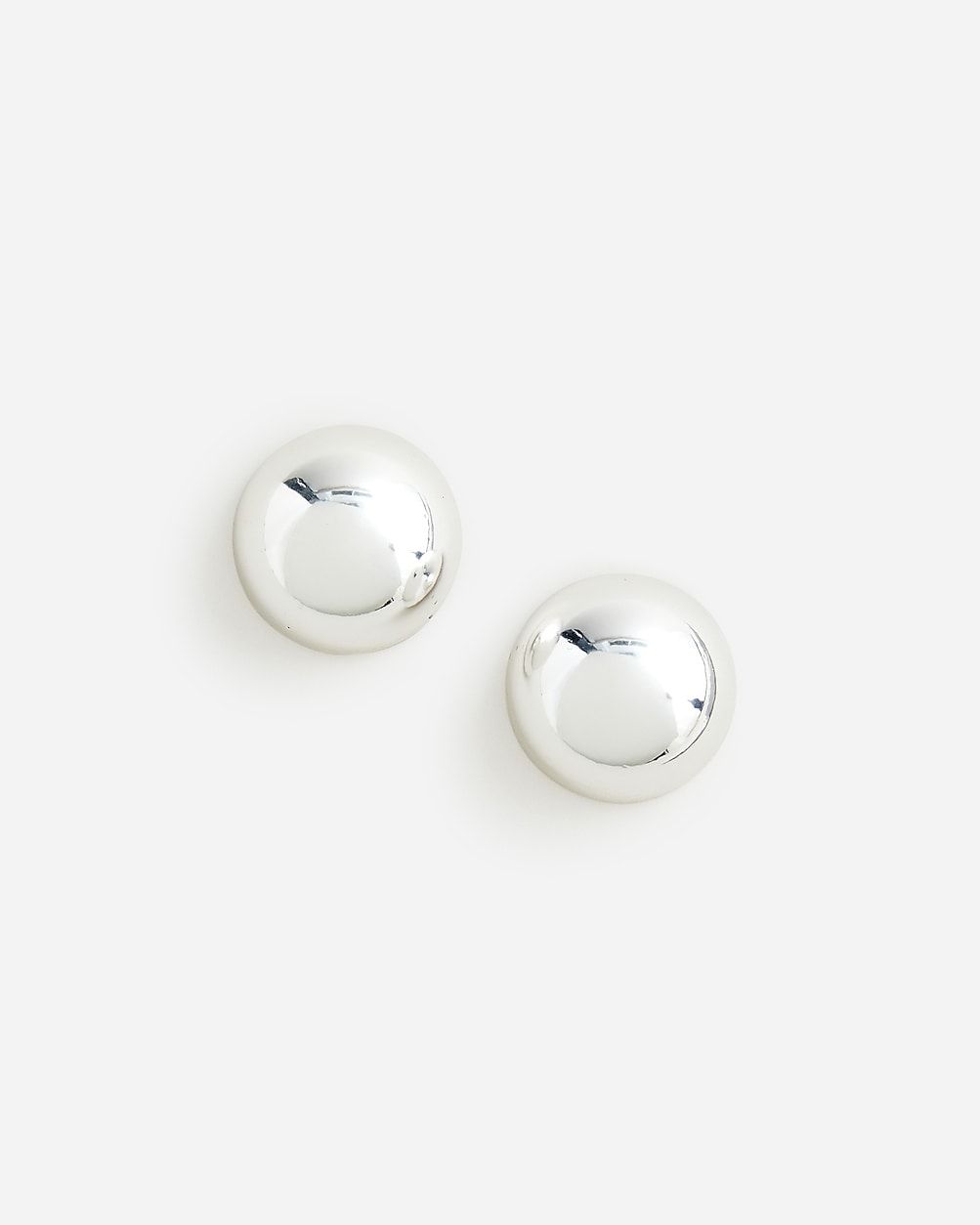 Oversized metallic-ball stud earrings | J.Crew US