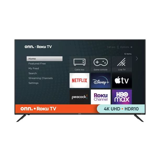 onn. 70" Class 4K UHD LED Roku Smart TV HDR 100068378 | Walmart (US)