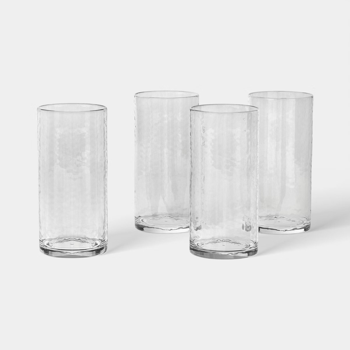 4pk 18oz Tall Hammered Glass - Threshold™ | Target
