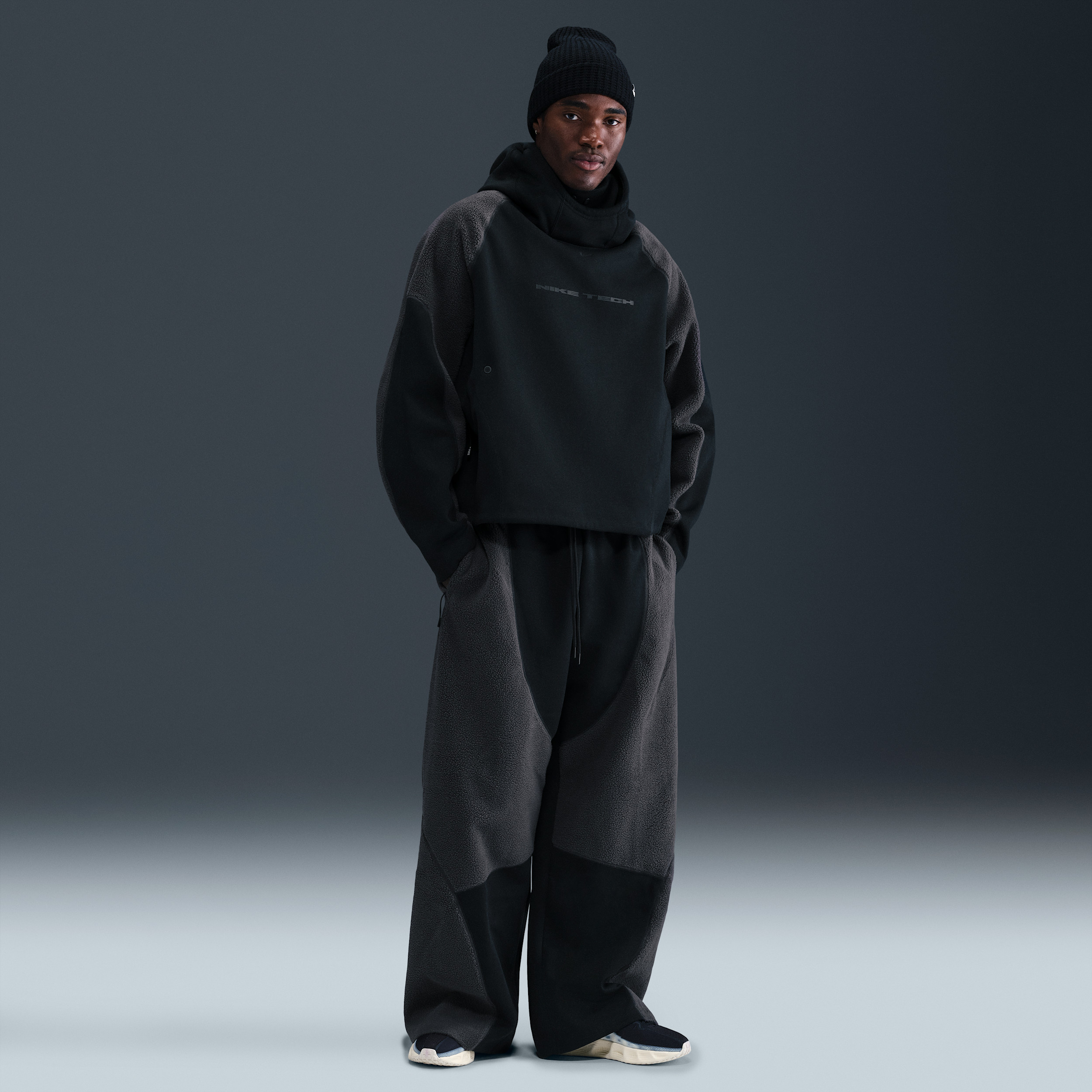 Nike Men's Tech Boreas Knit Open-Hem Pants in Black | IB3365-010 | Nike (US)