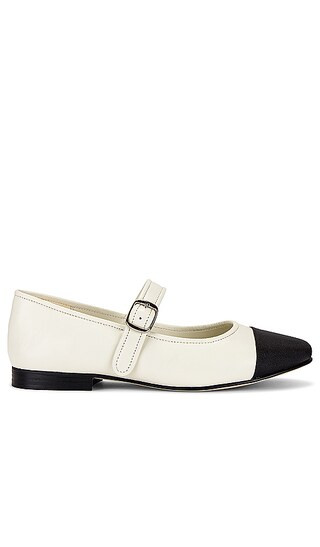 Miga Flat in White & Black | Revolve Clothing (Global)