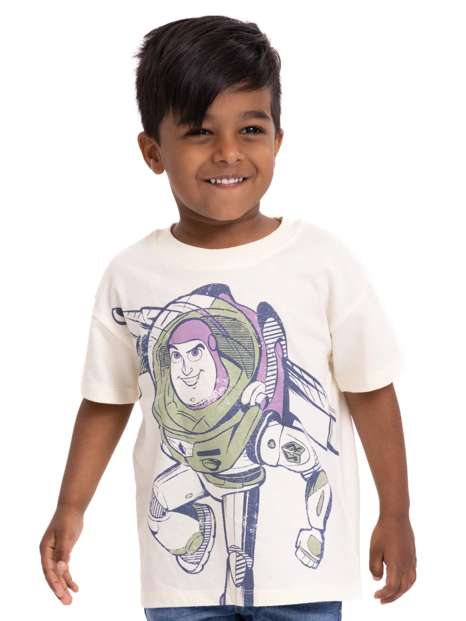 Toy Story Toddler Boys Buzz Lightyear Short Sleeve Crewneck T-Shirt, Sizes 12M-5T | Walmart (US)