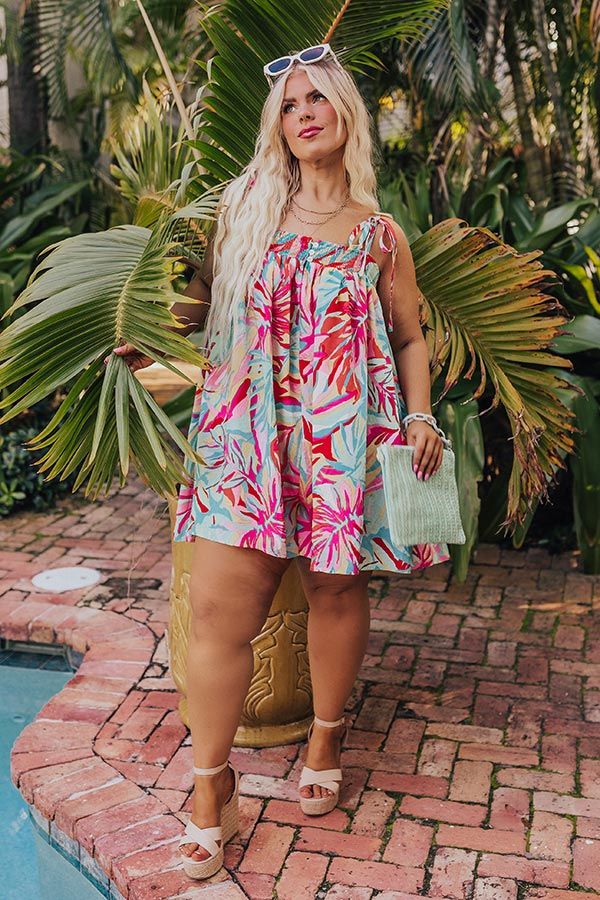Bloom With A View Romper In Ocean Wave Curves | Impressions Online Boutique