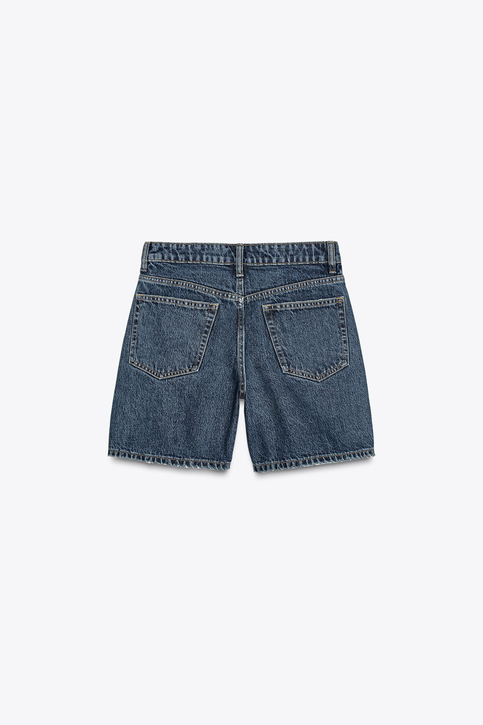 TRF MID-RISE DENIM SHORTS | Zara US