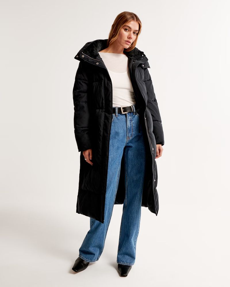 Women's Ultra Long Puffer | Women's Coats & Jackets | Abercrombie.com | Abercrombie & Fitch (US)