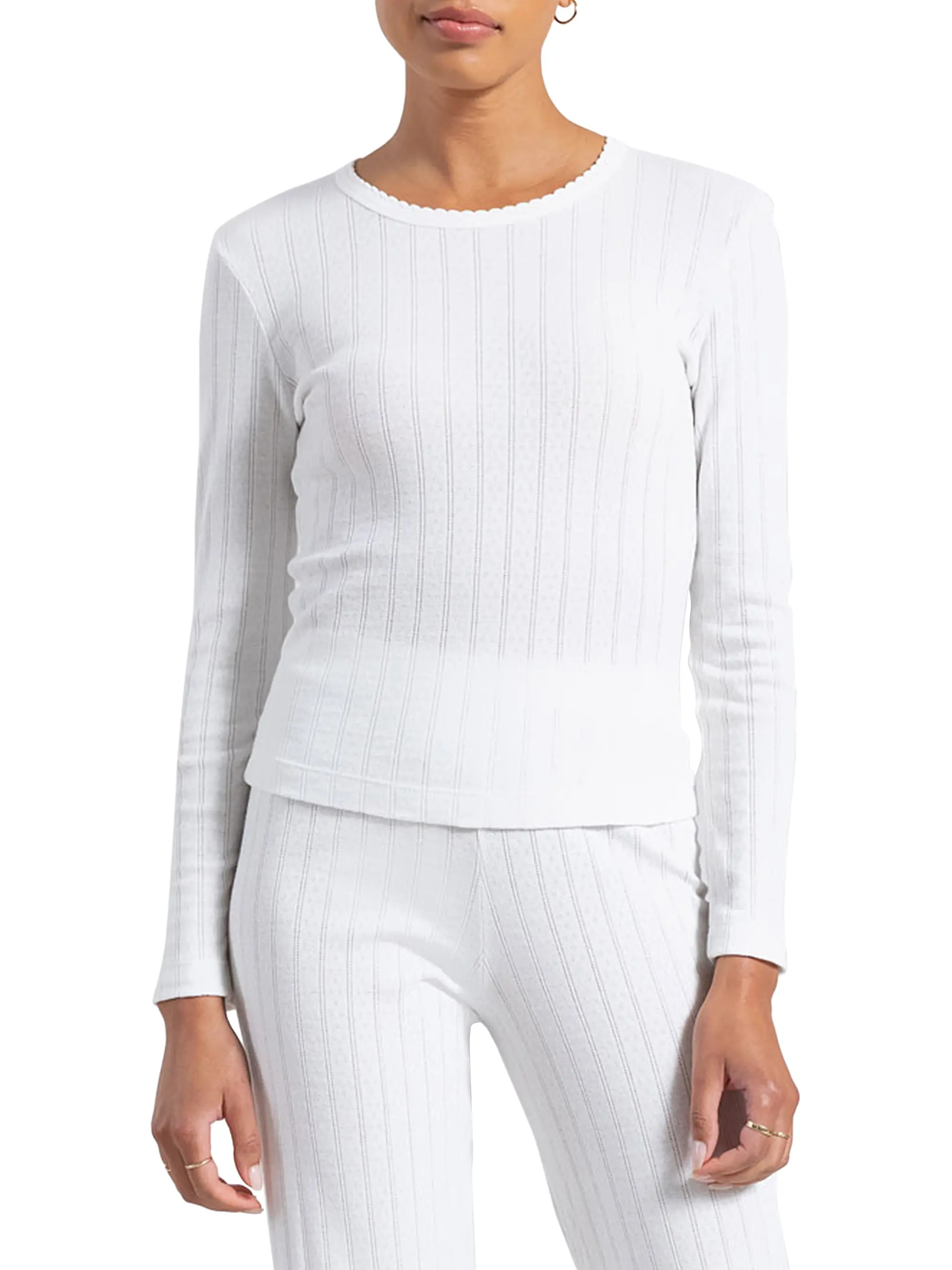 Pointelle Long-Sleeve Top | Saks Fifth Avenue