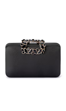 olga berg Margalit Crystal Lock Clutch in Black from Revolve.com | Revolve Clothing (Global)