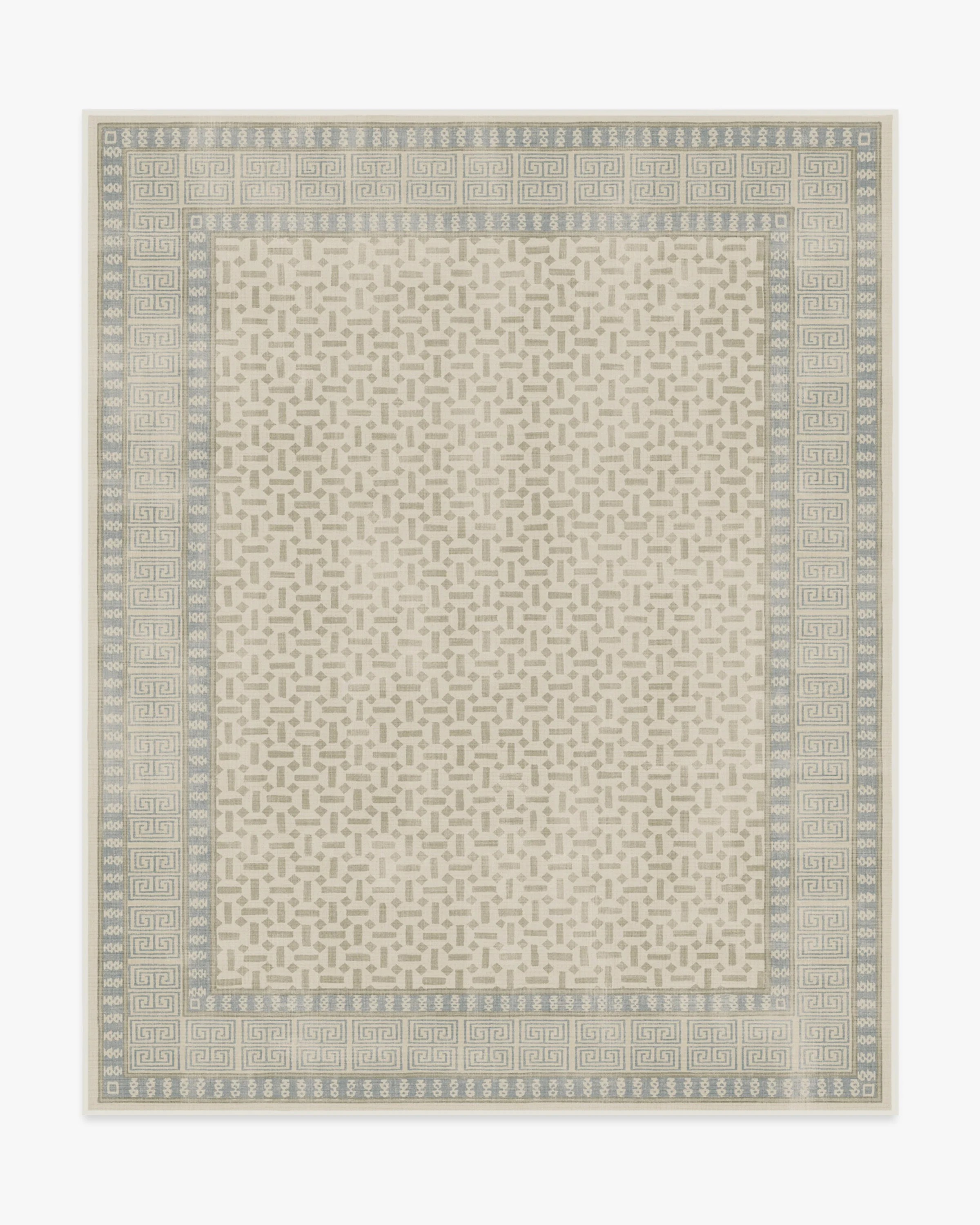 Kairos Ivory & Blue Rug | Ruggable US | Ruggable
