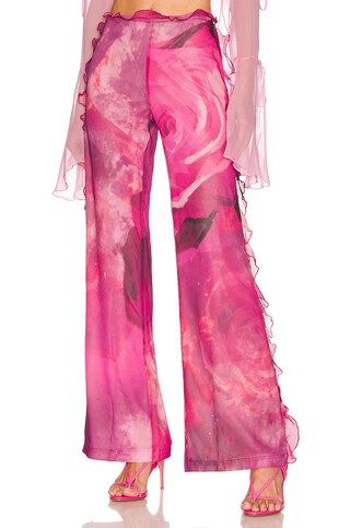 Kim Shui Chiffon Pant in Pink Rose from Revolve.com | Revolve Clothing (Global)