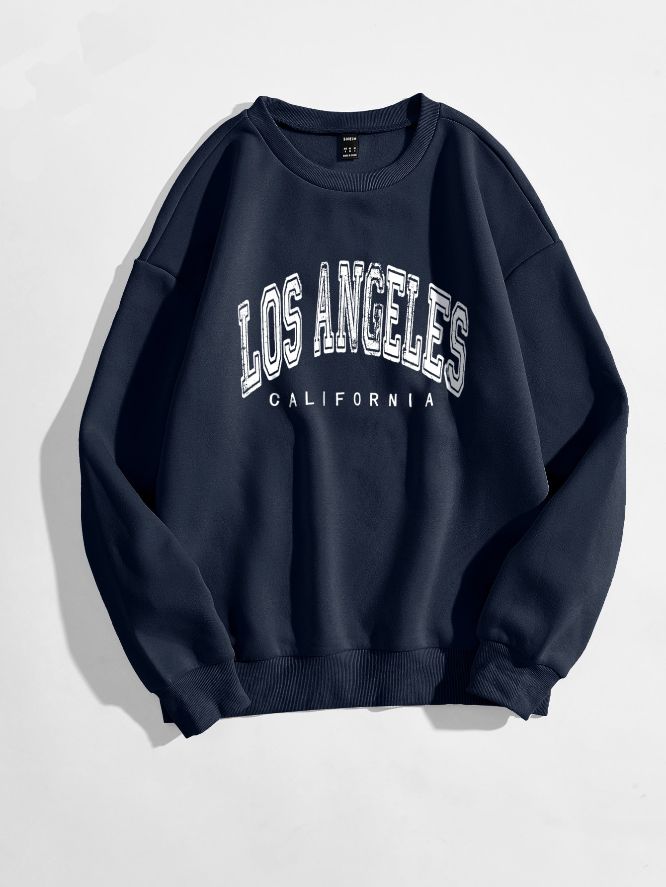 Plus Letter Graphic Drop Shoulder Sweatshirt | SHEIN