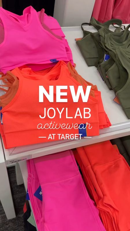 Which color in this matching set from JoyLab at Target 🎯 Love the dual color combos! Seamless attached double layered sports bra with removable cups - $24 and matching high waisted biker shorts with form fitting midsection - $20! 

#LTKfindsunder50 #LTKstyletip #LTKfitness
