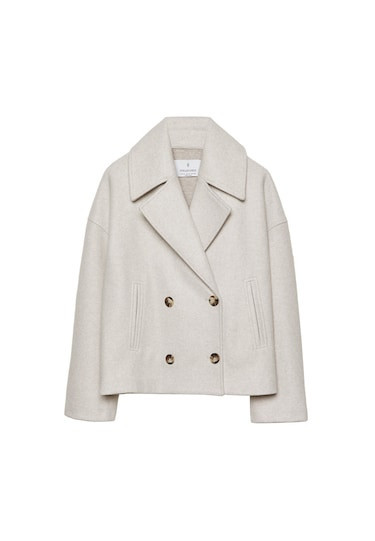 Short double-breasted coat - Women's fashion | Stradivarius United Kingdom | Stradivarius (UK)