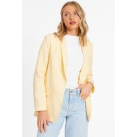 Yellow Linen Blazer | Quiz Clothing