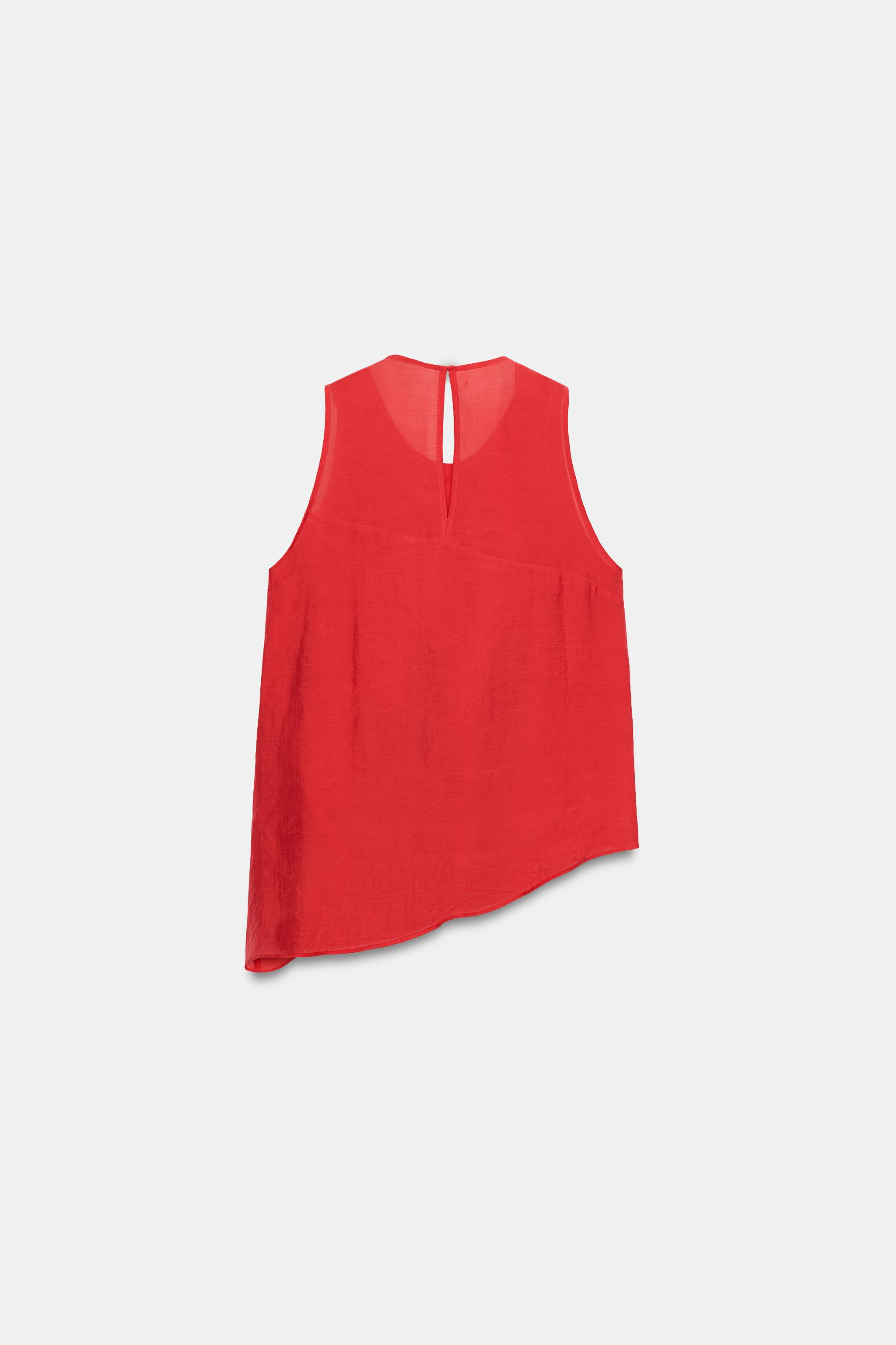 ASYMMETRISCHES OBERTEIL MIT VOLANTS | Zara DE