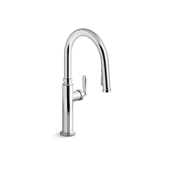 Edalyn by Studio McGee Pull-Down Kitchen Sink Faucet with Three-Function Sprayhead | Wayfair North America