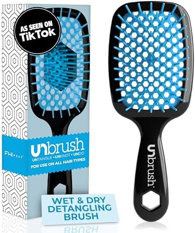 FHI Heat UNbrush Detangling Brush for Pain-Free Brushing on All Wet or Dry Hair Types — Durable... | Amazon (US)