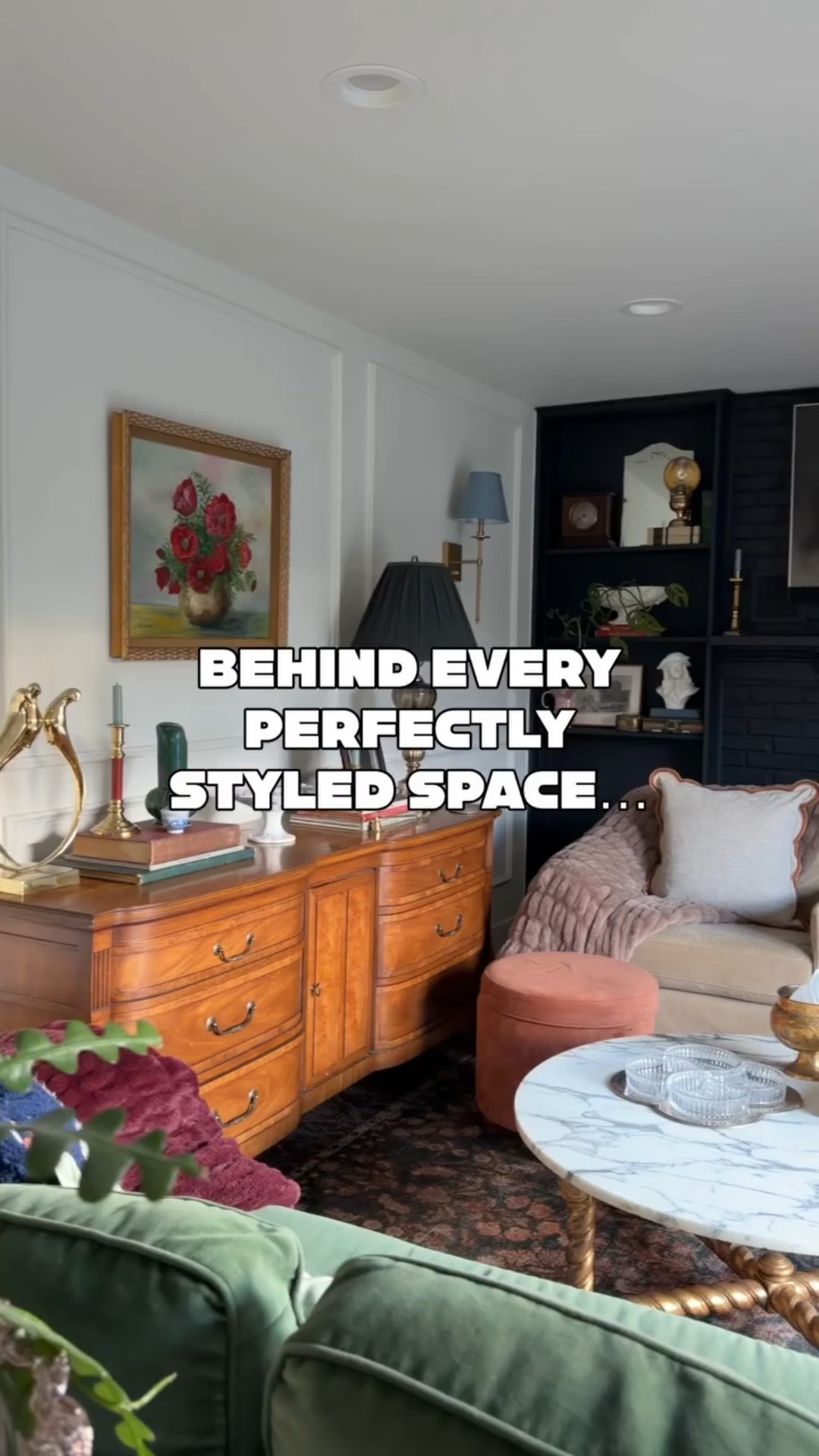 Don’t let the internet make you feel bad about yourself or your home!

While I love to show you perfectly styled spaces on my feed, the TRUTH is that behind the camera is a real life filled with real messes. Social media typically only gives you a highlight real so please don’t get caught up in the comparison game! YOU ARE ENOUGH!

Share this if you agree!