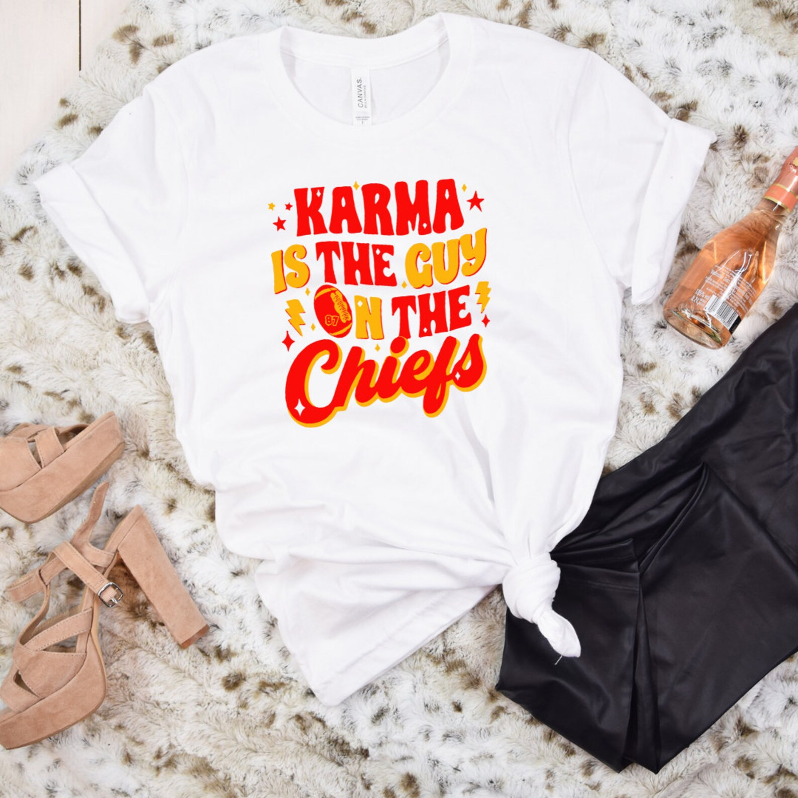 Karma is the Guy on the Cheifts Shirt, Swiftie, Super Bowl, Football - Etsy | Etsy (US)