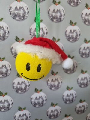 Christmas Tree Decoration - Smiley Santa  | eBay | eBay UK