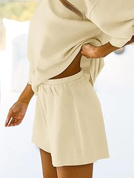 Tankaneo Womens Pajama Sets 3/4 Sleeve Oversized Tops & Loose Fit Shorts Lounge Set with Pockets ... | Amazon (US)