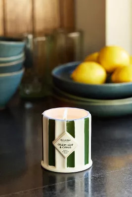 mise en place Woody Celery Leaf & Citrus Ceramic Candle | Anthropologie (US)
