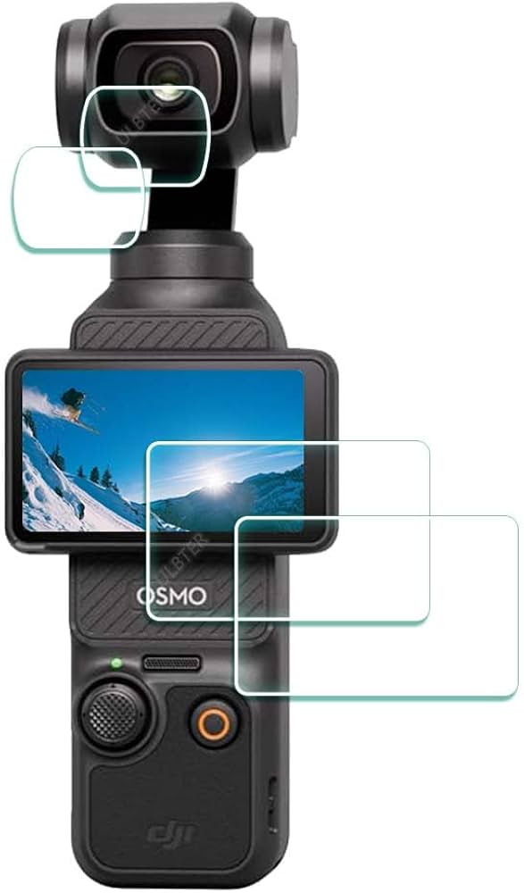 Lens Screen Protector for DJI Osmo Pocket 3 [2+2Pack] Tempered Glass Cover 0.3mm 9H Hardness Anti... | Amazon (US)
