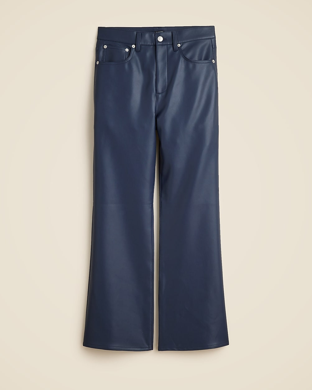 Charley kickout cropped pant in faux leather | J. Crew US