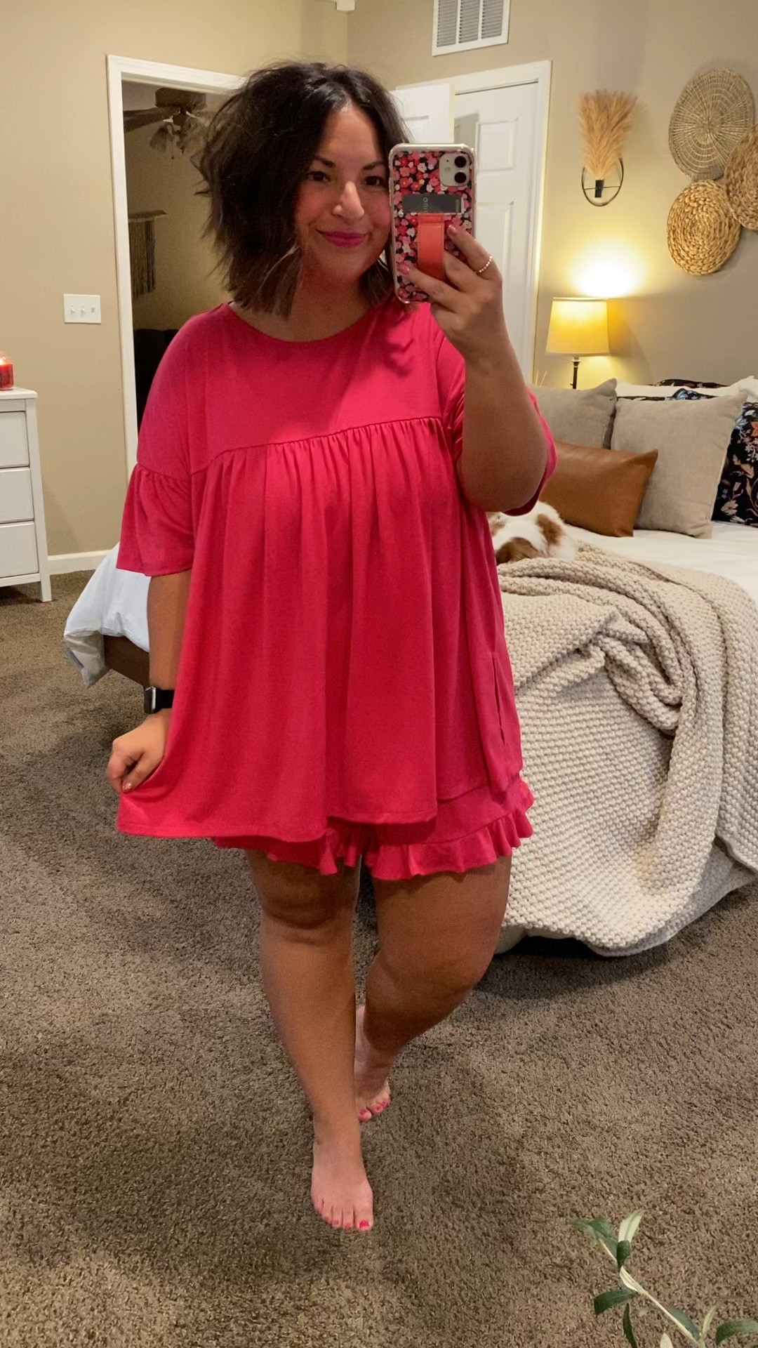 How cute is this pajama set from amazon?!

set: fits oversized // wearing a large 

 #LTKSeasonal #LTKMidsize #LTKStyleTip