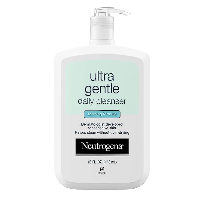 Ultra Gentle Hydrating Daily Facial Cleanser for Sensitive Skin, 12 fl. oz, & Fragrance-Free Make... | Amazon (US)