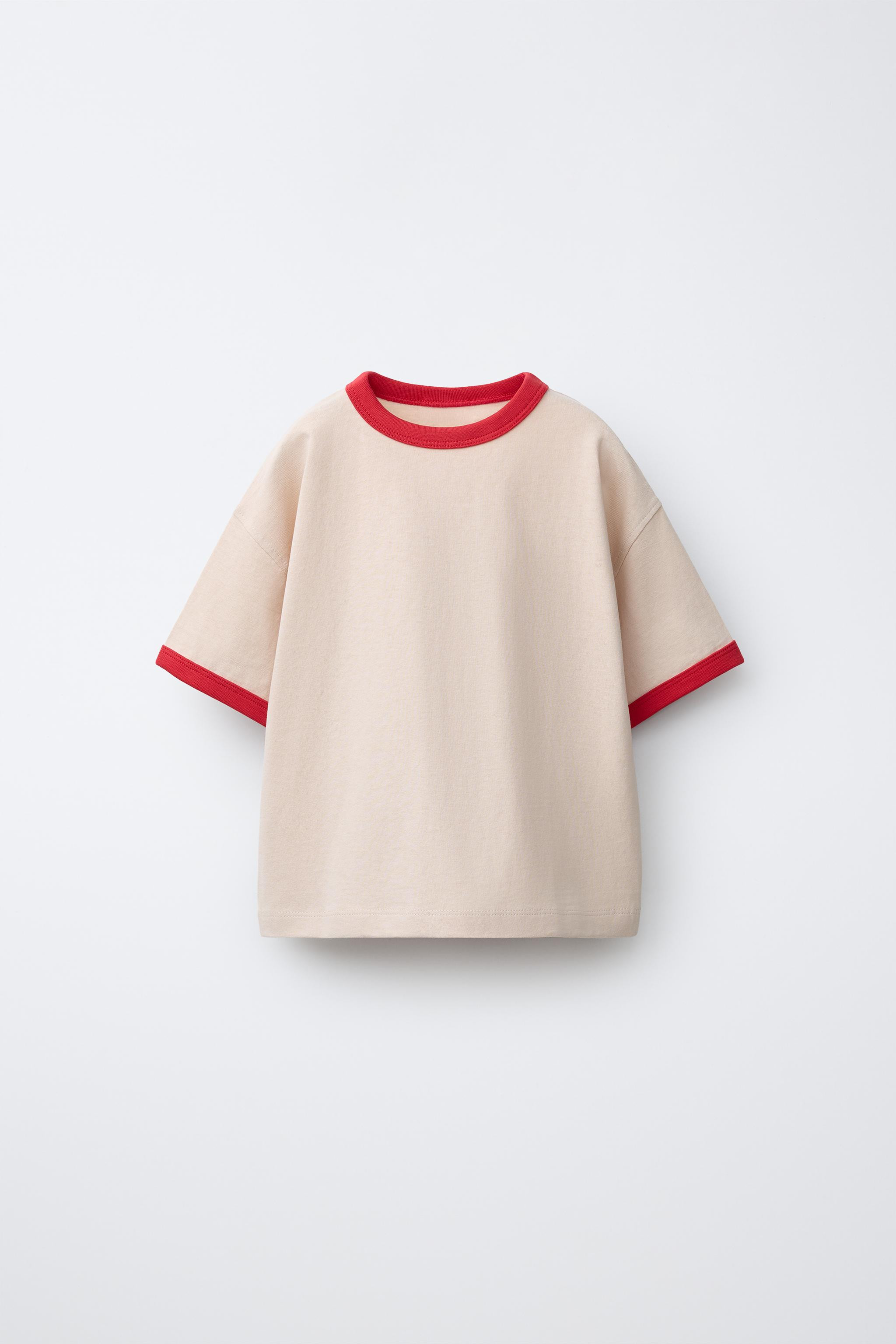 CONTRAST TRIM T-SHIRT | Zara US