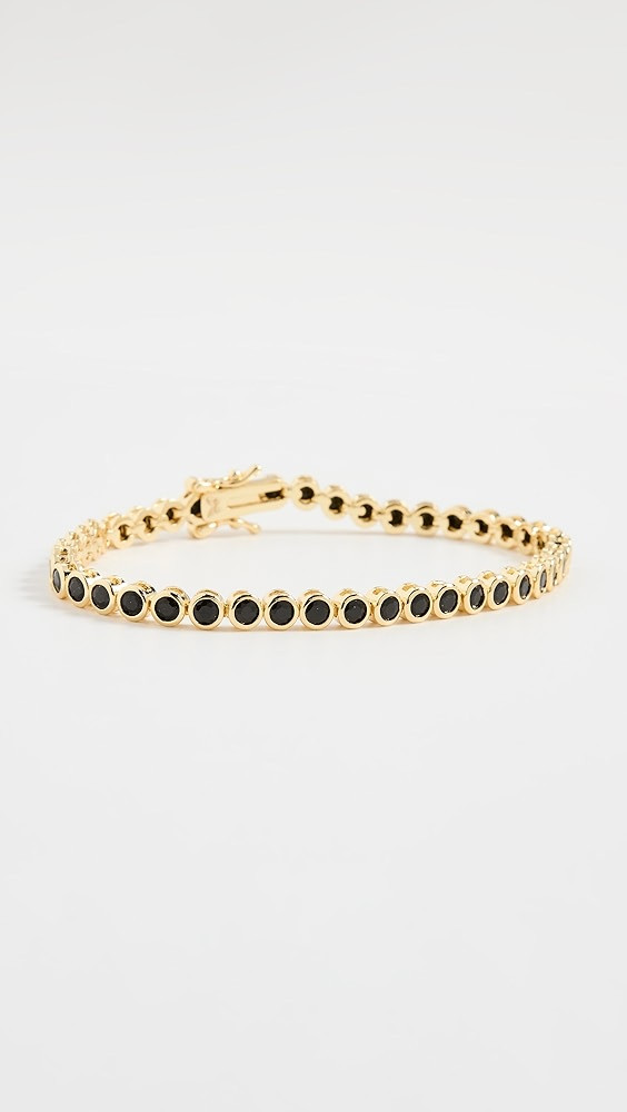 By Adina Eden Onyx Bezel Tennis Bracelet | Shopbop | Shopbop