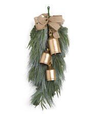 Bells Teardrop Swag With Bow | Marshalls